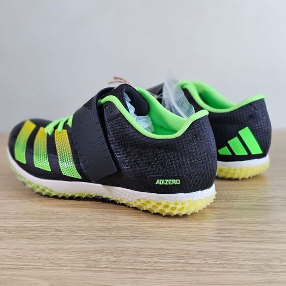 Adidas Adizero HJ High Jump Track & Field Shoe Spikes Men's 5 Black Green GY8397 - Picture 6 of 15